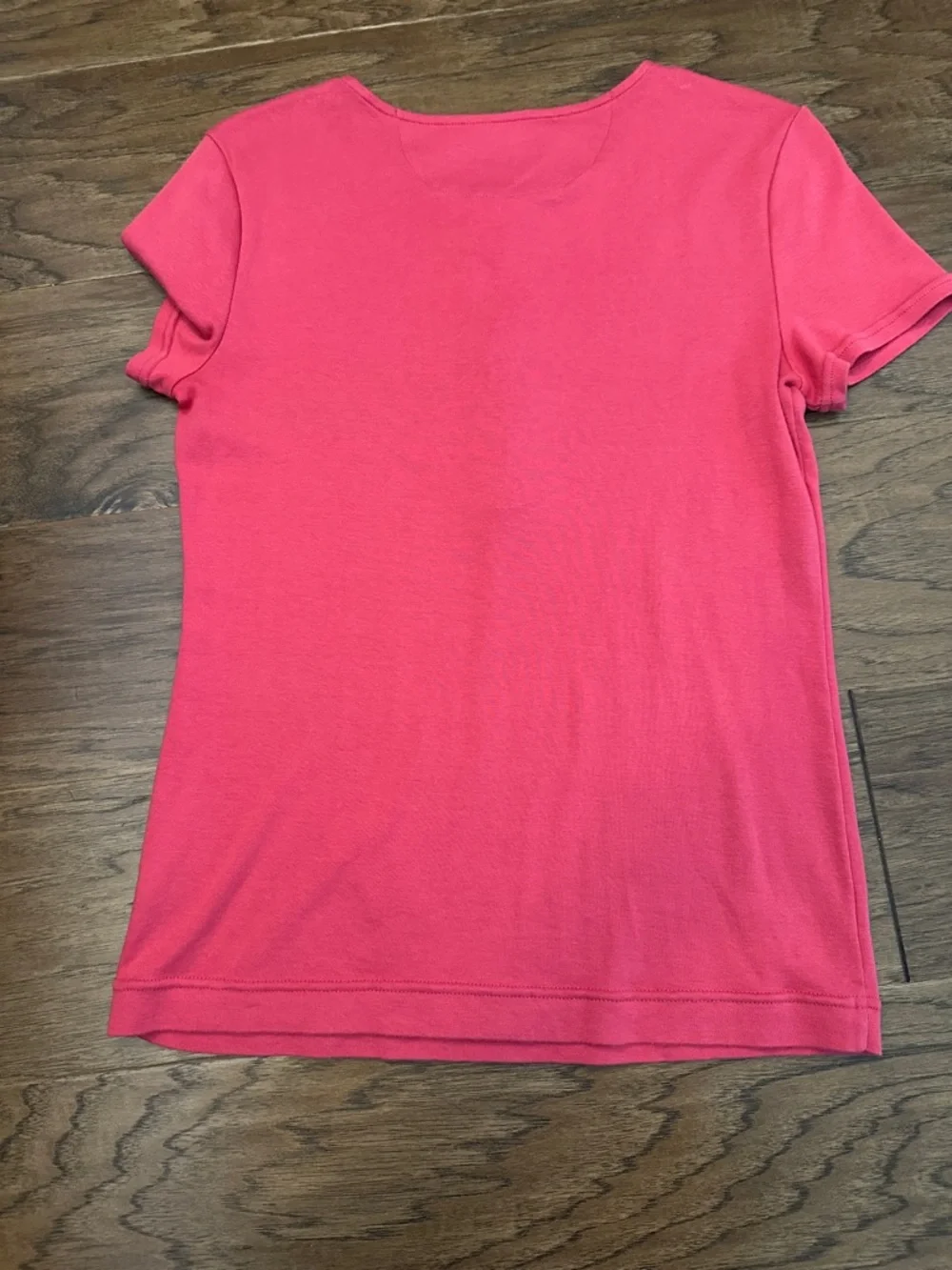 Lauren Ralph Lauren Women’s M Short Sleeve Coral Pink colorway Henley Shirt